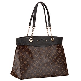 Louis Vuitton Monogram Pallas Shopper Bag Black
