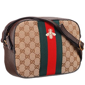 Gucci Bee Detail GG Canvas Bag