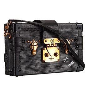 Louis Vuitton Petite Malle Epi Leather Black Bag