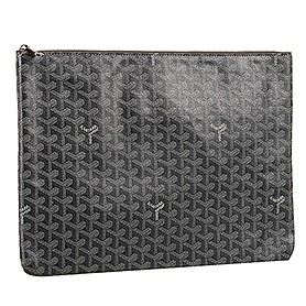 Goyard Zipped Pouch Grey