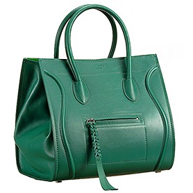 Celine Luggage Phantom Tote Green
