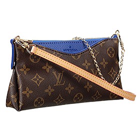 Louis Vuitton Monogram Pallas Clutch Blue 18926642