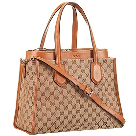 Gucci Ramble Ebony/Tan Tote