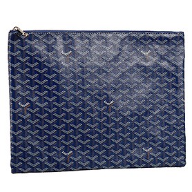 Goyard Zipped Pouch Blue