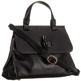 Gucci Bamboo Daily Top Handle Black Bag