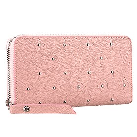 Louis Vuitton Empreinte Zippy Wallet With Studs Light Pink