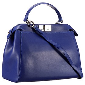 Fendi Peekaboo Medium Blue Bag