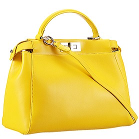 Fendi Peekaboo Medium Yellow Bag
