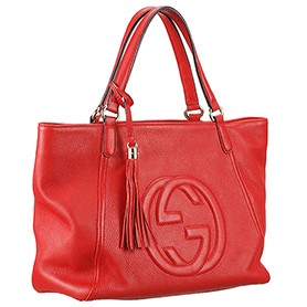Gucci Soho Top Handle Bag Red
