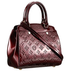 Louis Vuitton Brea Monogram Vernis PM Bag Dark Red