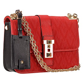 Valentino Viva Valentino Fabric B-Rockstud Bag Red