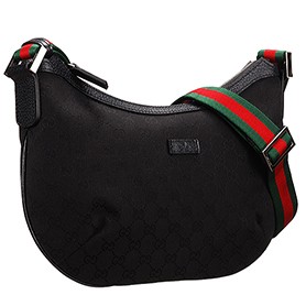 Gucci Original GG Canvas Messenger Bag Black