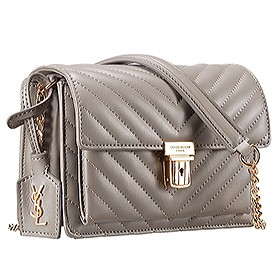 Saint Laurent High School Matelasse Medium Bag Grey