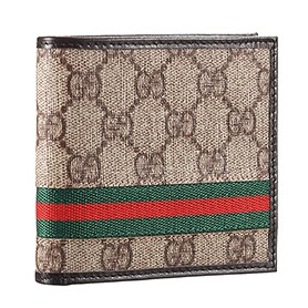 Gucci Supreme Web Bi-Fold Wallet