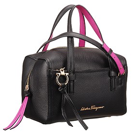 Salvatore Ferragamo Amy Duffle Bag Black 18926656