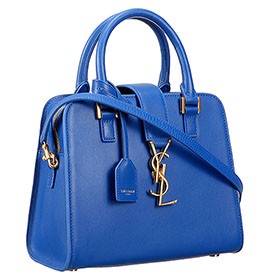Saint Laurent Monogramme Baby Cabas Royal Blue Bag