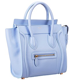 Celine Micro Luggage Light Blue