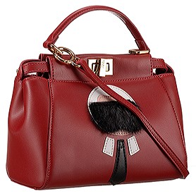 Fendi Peekaboo Karlito Capsule Detail Red Bag