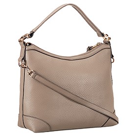 Gucci Miss GG Leather Hobo Grey