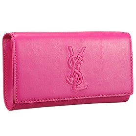 Saint Laurent Belle De Jour Clutch Fuchsia 608313