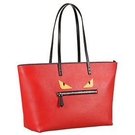 Fendi Orange Monster Tote Bag
