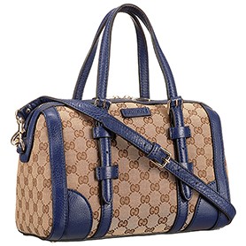 Gucci GG Classic Top Handle Bag Dark Blue