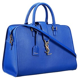 Saint Laurent Monogram Cabas Medium Royal Blue Bag
