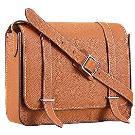 Hermes Man Messenger Large Tan Bag