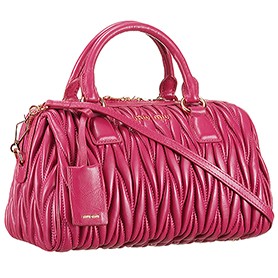 Miu Miu Matelasse  Top Handle Large Rose Pink
