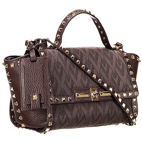 Valentino Viva Valentino Fabric Medium Tote Bag Military Green