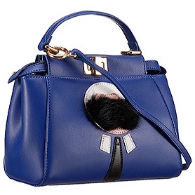 Fendi Peekaboo Karlito Capsule Detail Blue Bag