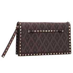 Valentino Viva Valentino Fabric Clutch Military Green