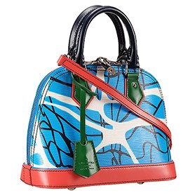 Louis Vuitton Alma Epi Leather Aqua Print BB Bag