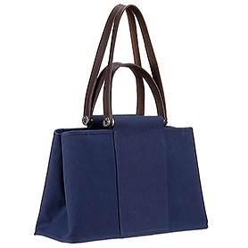 Hermes Herbag Tote Dark Blue