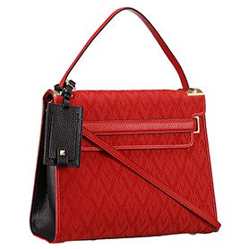 Valentino Viva Valentino Fabric Single Handle Bag Red