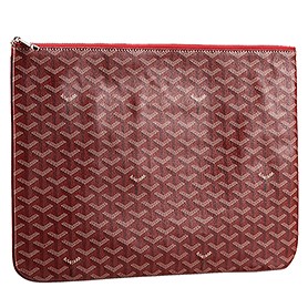 Goyard Large Pouch Dark Red