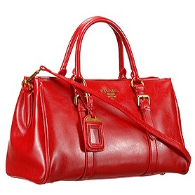 Prada Classic Top Handle Red