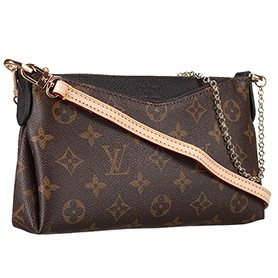 Louis Vuitton Monogram Pallas Clutch Black 18926687