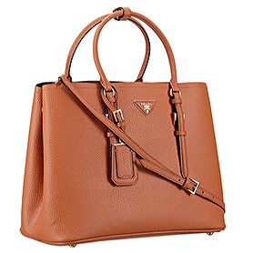 Prada Double Tote Tan