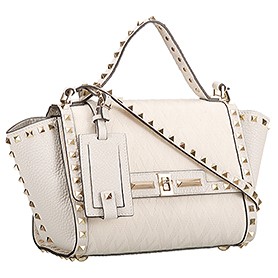 Valentino RockStud Shoulder White Bag