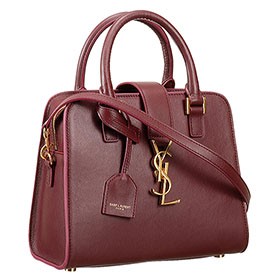 Saint Laurent Monogramme Baby Cabas Bordeaux Bag