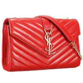 Saint Laurent Small Monogram Red Bag
