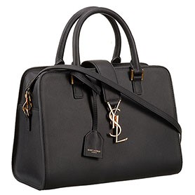 Saint Laurent Monogramme Cabas Small Black Bag