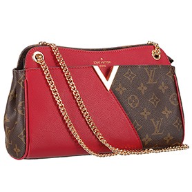 Louis Vuitton Monogram Kimono Shoulder Bag Dark Red