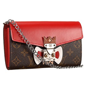 Louis Vuitton Tribal Mask Chaine Wallet Red