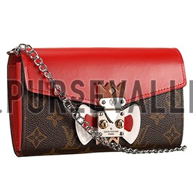 Louis Vuitton Tribal Mask Chaine Wallet Red
