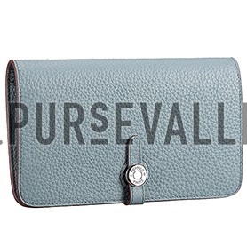 Hermes Dogon Wallet Etain Grey 608076