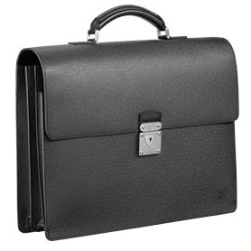 Louis Vuitton Robusto 2 Compartments Taiga Leather Black