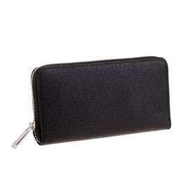 Louis Vuitton Zipped Black Taiga Wallet