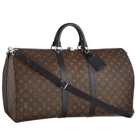 Louis Vuitton Keepall 55 Monogram Macassar Canvas